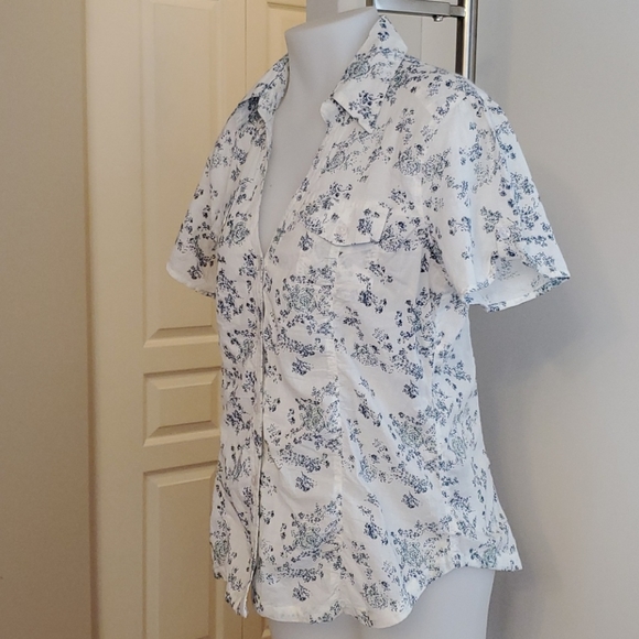 NWT Coupe light cotton floral shirt Medium Large - Picture 2 of 13